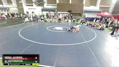 117 lbs Champ Round 1 (16 Team) - Merrill Jacobson, Sanderson Wrestling Academy vs Bo Weatherspoon, Idaho 2