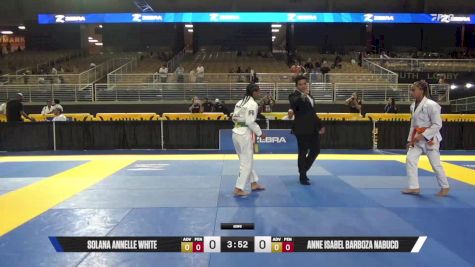 Anne Isabel Barboza Nabuco vs Solana Annelle White 2025 Pan Kids Jiu-Jitsu IBJJF Championship