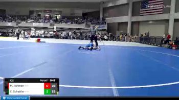 102 lbs Quarterfinals (8 Team) - Mason Rahman, PEM (Plainview/Elgin/Millville) vs Cael Schettler, Adrian