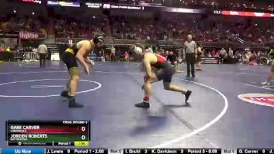 3A-160 lbs Cons. Round 5 - Gabe Carver, Urbandale vs Jorden Roberts, Bettendorf