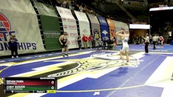 190 Class 1 lbs Quarterfinal - Devan Parn, Brookfield vs Cody Shaver, St. Pius X (Festus)