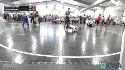 40 lbs Semifinal - Cashton Sorum, Salina Wrestling Club vs Cavon Rogers, Berryhill Wrestling Club