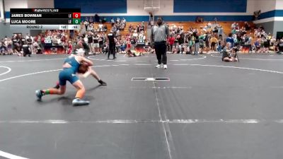 75 lbs Round 2 - James Bowman, Mighty Warriors Wrestling Aca vs Luca Moore, Legacy Elite Wrestling Club