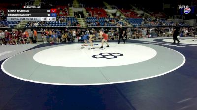 132 lbs Cons. Sub-rd Of 64 - Ethan McBride, ND vs Carson Bassett, WI