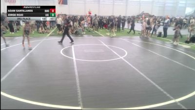 61 lbs 3rd Place - Adam Santillanes, Ranch Hand Wrestling vs Jorge Rojo, Los Bandidos