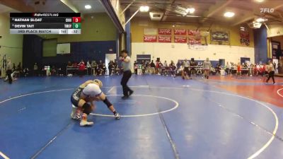 106 lbs 3rd Place Match - Devin Tait, Temescal Canyon vs Nathan Sloat, Chino Hills