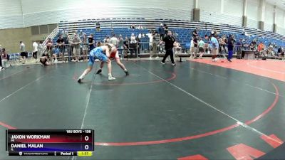 138 lbs Cons. Round 4 - Jaxon Workman, MI vs Daniel Malan, IL