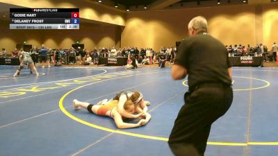135 lbs Cons. Sub-semis - Godie Hart vs Delaney Frost, Diehard Wrestling Club