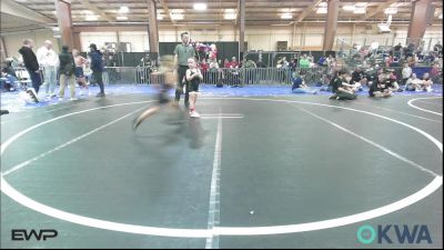 46-50 lbs Consolation - Wrenley Jackson, Shelton Wrestling Academy vs Eris Anderson, Comanche Takedown Club