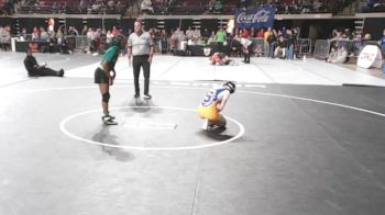 G 107 lbs Cons. Round 2 - A`Zerriana Jones, Bossier Girls vs Karter Bastian, Sulphur Girls
