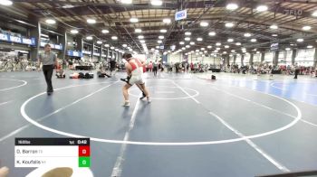 160 lbs Consi Of 16 #2 - Diego Barron, TX vs Kosta Koufalis, NY