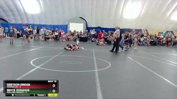 76 lbs Round 5 (8 Team) - Bryce Donahue, Highland Hornets vs Greyson Drenik, Madison 212