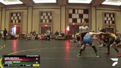 92 lbs 1st Place Match - Cayden Vincent, Unattached vs Leon Melton Ii, Beat The Streets Baltimore