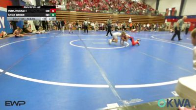 70 lbs Rr Rnd 1 - Turk Hockett, Caney Valley Wrestling vs Knox Greer, Salina Wrestling Club