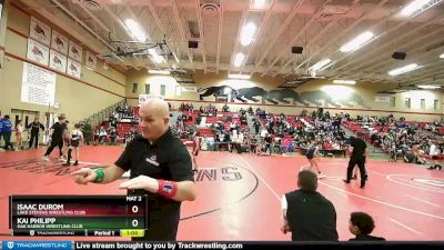 86 lbs Champ. Round 1 - Kai Philipp, Oak Harbor Wrestling Club vs Isaac Durom, Lake Stevens Wrestling Club