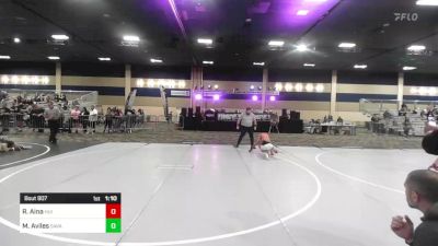 78 lbs Round Of 32 - Ryuji Aina, Hui Makoa WC vs Matthew Aviles, Savage House WC