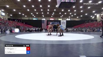 92 kg Round Of 16 - Robert Striggow, Cliff Keen Wrestling Club vs Cameron Caffey, Michigan Wrestling CLub