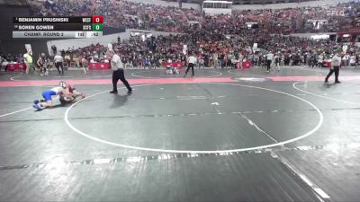 84 lbs Champ. Round 2 - Benjamin Prusinski, Spencer Columbus vs Soren Gowen, St. Croix Falls Saints