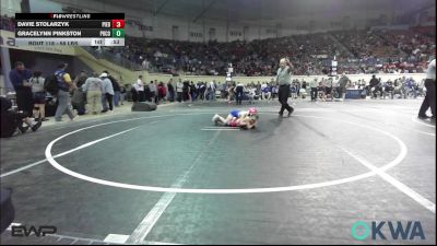 58 lbs 7th Place - Davie Stolarzyk, Piedmont vs Gracelynn Pinkston, Pocola Youth Wrestling