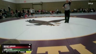 60 lbs Semis (4 Team) - Becket Gerads, Little Falls vs Lars E Aho, UNC (United North Central)