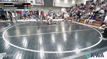 96 lbs Rr Rnd 1 - Pryor Myers, Cushing Tigers vs Dylan Engelbert, Huskey Wrestling Club