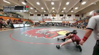 144 lbs Semis & 1st Wrestleback (8 Team) - Devan Clawson, Riverton vs Santiago Cruz, Rock Springs