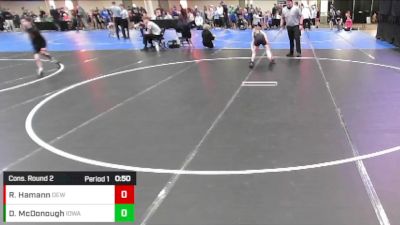 Boys 3rd-4th Grade - 77 Cons. Round 2 - Decker McDonough, Iowa vs Ryker Hamann, DC Elite Wrestling