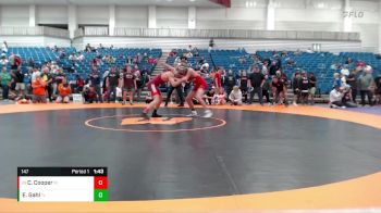 147 lbs Cons. Round 5 - Caleb Cooper, Columbus East vs Elijah Gahl, Northfield