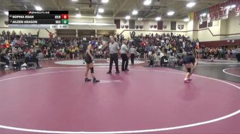 125 lbs Round 3 - Aileen Aragon, West Liberty vs Sophia Egan, Oelwein