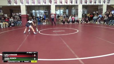 JV-1 lbs Round 1 - Layla Knazze, Solon vs Zaria Bunch, Grinnell