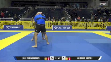Joe Michael Koster II vs Lucas Tomlinson Baker 2025 Pan IBJJF Jiu-Jitsu No-Gi Championship