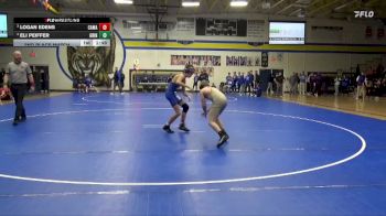 106 lbs 2nd Place Match - Logan Edens, Camanche vs Eli Peiffer, Grinnell