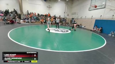 113 lbs Quarterfinal - Lane Schaff, Natrona County vs Oliver Wisniewski, Green River