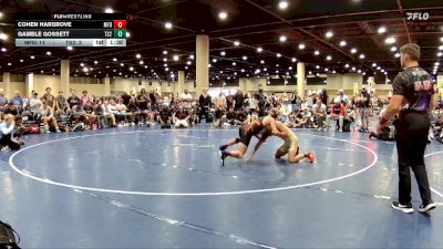 126 lbs Placement Matches (32 Team) - Gamble Gossett, Team Shutt RJ vs Cohen Hargrove, Morris Fitness Dynasty
