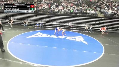 6A 138 lbs Quarterfinal - Wyatt Bingham, Pleasant Grove vs Makaio Byrd, Davis