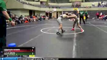 138 lbs Round 1 (4 Team) - Jonathon Rogers, Liberty vs Lucas Bruhl, Ankeny Centennial