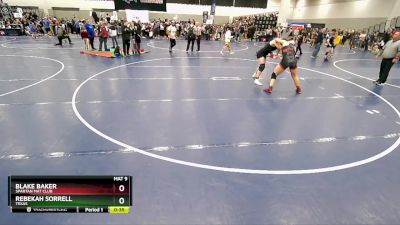 190 lbs Cons. Round 3 - Rebekah Sorrell, Texas vs Blake Baker, Spartan Mat Club