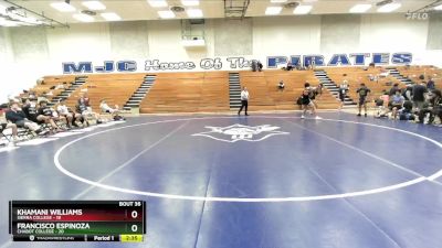 184 lbs Placement Matches (16 Team) - Khamani Williams, Sierra College vs Francisco Espinoza, Chabot College