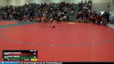 106 lbs Cons. Round 5 - Raleigh Thomson, Uintah vs Blayden Larsen, Brush