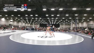 115 lbs 3rd Place Match - Bree Schmidt, Wisconsin vs Hadley McCleery, Mat Demon Wrestling Club