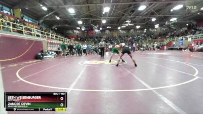 150 lbs Cons. Round 1 - Zander Devin, Vincennes Lincoln vs Seth Weisenburger, New Albany