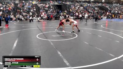 141 lbs Champ. Round 2 - Ismael Ayoub, Nebraska vs Nikolas Petsinger, Northern State