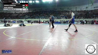 143 lbs Round Of 32 - Joshua Compton, Sand Springs Jr High vs Kash DePron, Bridge Creek Wrestling