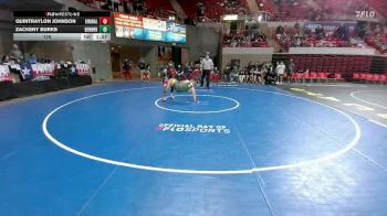 175 lbs Round 2 - Rr2 - Zackery Burks, Fort Worth Benbrook vs Quintraylon Johnson, Dallas Kimball