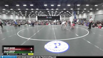 126 lbs Champ. Round 2 - Brady Baker, Michigan West Wrestling Club vs Malik Debow, DC Elite Wrestling