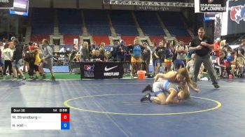 112 lbs Rnd Of 64 - Morgan Strandberg, North Dakota vs Hannah Hall, Florida