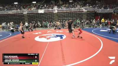 57 lbs Cons. Round 3 - Eva McAdams, Lander USA Wrestling vs Ashlee Vegors, Green River Grapplers Wrestling