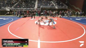 132 lbs Cons. Round 2 - Tyler Wenzel, Powell Wrestling Club vs Jake ``Hunter`` Swensen, Top Of The Rock Wrestling Club