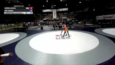 57-62 kg 1st Place Match - Janida Garcia, Swamp Monsters Wrestling Club vs Mia Cesina