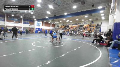 120 lbs Quarterfinal - Isaac Tessier, South Hills vs Benicio Thome, Bishop Amat